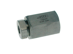 Allfi Waterjet 9/16" Female Plug - 60,000psi/4,150bar - Internal Metric Thread