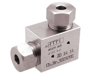 Allfi Waterjet 1/4" High Pressure Elbow Fitting - 60kpsi - Metric Thread