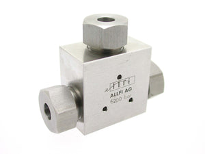 Allfi Waterjet 1/4" Tee Fitting - 90,000psi/6,200bar - Metric Internal Thread