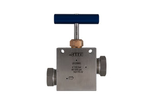 9/16" 2-Way Straight Valve - Allfi Waterjet P/N 910210-I - 60,000psi/4,150 bar - Standard/Imperial