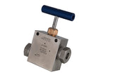 9/16" 2-Way Straight Valve - Allfi Waterjet P/N 910210 - 60,000psi/4,150 bar - Metric Thread